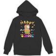 Happy Back To School Cat Books The Start Of The School Year Unisex Hoodie Happy Back To School Cat Books The Start Of The School Year Unisex Hoodie
