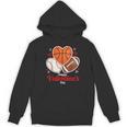 Happy Valentine’s Basketball Football Valentine Baseball Unisex Hoodie