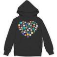 Heart Of Books Book Lover Heart Shape Reading Unisex Hoodie Heart Of Books Book Lover Heart Shape Reading Unisex Hoodie