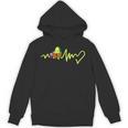 Heartbeat Avocado Reading Book Unisex Hoodie