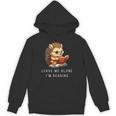 Hedgehog Book Lover Leave Me Alone I'm Reading Girls Unisex Hoodie