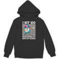 I Hit 100 Days Of School Baseball Ice Cream Drip Boys Girls Unisex Hoodie I Hit 100 Days Of School Baseball Ice Cream Drip Boys Girls Unisex Hoodie