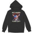 Hit Hard Run Fast Turn Left Baseball Cream Drip Crossed Bats Unisex Hoodie Hit Hard Run Fast Turn Left Baseball Cream Drip Crossed Bats Unisex Hoodie