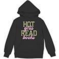 Hot Girls Read Books Retro Varsity Aesthetic Reading Unisex Hoodie