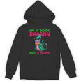 I'm A Book Dragon Not A Worm Books Reading Quotes Fun Unisex Hoodie