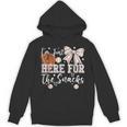 I'm Just Here For The Snacks Baseball Coquette Game Day Girl Unisex Hoodie I'm Just Here For The Snacks Baseball Coquette Game Day Girl Unisex Hoodie