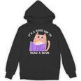 It's a Good Day To Read a Book Cat Kitty Reading Book Men Women Kids Unisex Hoodie