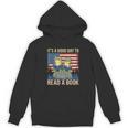 It's A Good Day To Read A Book Frog Vintage USA FLag Unisex Hoodie It's A Good Day To Read A Book Frog Vintage USA FLag Unisex Hoodie