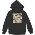 Jane Austen Book Classic Literature Stamp Collage Unisex Hoodie