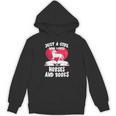 Just A Girl Who Loves Horses And Books Heart Reading Unisex Hoodie Just A Girl Who Loves Horses And Books Heart Reading Unisex Hoodie