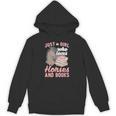 Just A Girl Who Loves Horses And Books Reading Animal Horse Unisex Hoodie