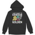 I Just Want To Read Books Golden Retriever Dog Men Women Kids Unisex Hoodie