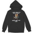 I Just Want To Read Books And Pet My Cat Unisex Hoodie