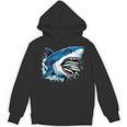 Kids Shark With School Books Back To School Shark Lovers Unisex Hoodie