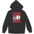 Kids Stealing Hearts Like I Steal Bases Cute Baseball Boys Unisex Hoodie