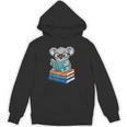 Koala Reading Book Glasses Bookworm Librarian Unisex Hoodie
