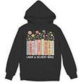 Labor And Delivery Nurse Book Wildflower Mother Baby Nursing Unisex Hoodie