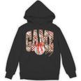 Leopard Checkered Game Day Baseball Coquette Bow Women Girls Unisex Hoodie Leopard Checkered Game Day Baseball Coquette Bow Women Girls Unisex Hoodie