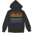 LGBTQ Pride Librarian Library Worker Reading Books Book Fan Unisex Hoodie