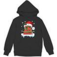 Librarian Book Santa Hat Reader Snow Pajamas Christmas Unisex Hoodie Librarian Book Santa Hat Reader Snow Pajamas Christmas Unisex Hoodie