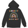 Library Assistant Funny Rainbow Reading Library Book Lover Unisex Hoodie