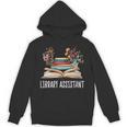 Library Assistant Messy Bun Library Book Reader Unisex Hoodie