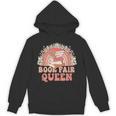 Library Book Fair Queen Vibe Groovy Retro School Reading Unisex Hoodie Library Book Fair Queen Vibe Groovy Retro School Reading Unisex Hoodie