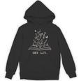 Library Book Wildflowers Lovers Literature Teacher Unisex Hoodie