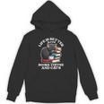 Life Is Better With Books Cats & Coffee Librarian Book Lover Unisex Hoodie Life Is Better With Books Cats & Coffee Librarian Book Lover Unisex Hoodie