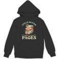 Life Is Better After A Few Pages Book Lover Reading Quote Unisex Hoodie