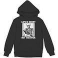 Life Is Short Buy The Book Skeleton Reading Book Unisex Hoodie Life Is Short Buy The Book Skeleton Reading Book Unisex Hoodie