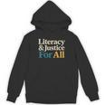 Literacy Justice For All Stop Book Banning Protect Librarian Unisex Hoodie Literacy Justice For All Stop Book Banning Protect Librarian Unisex Hoodie