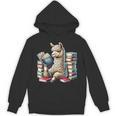 Llama Reading Book Reader Bookworm Alpaca Lover Unisex Hoodie