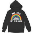 Take A Look It's In A Book Rainbow Reading Literary Unisex Hoodie