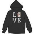 Love Books Book Stack Nerd Literary Readers Distressed Unisex Hoodie