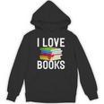 I Love Books Librarian Unisex Hoodie
