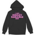 I Love Hockey Romance Book Hockey Lover Bookish Quote Unisex Hoodie