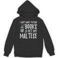 Maltese Avid Book Reader Dog Mom For Men Women Unisex Hoodie
