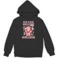 Manga Anime Stuff Just A Girl Who Loves Anime And Books Unisex Hoodie