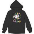 Mardi Gras Ice Cream Drip Baseball Carnival Party Mask Boys Unisex Hoodie