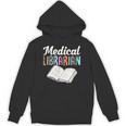 Medical Librarian Leopard Print Library Book Graphic Unisex Hoodie Medical Librarian Leopard Print Library Book Graphic Unisex Hoodie