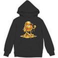 Melting Baseball Mascot Slugger Bat Cap Cartoon Unisex Hoodie