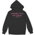 Mentally I'm At The Cottage Bookish Romance Book Lover Unisex Hoodie