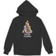 Merry Christmas Tree Love Reading Books Librarian Nerd Unisex Hoodie Merry Christmas Tree Love Reading Books Librarian Nerd Unisex Hoodie