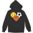 Mom Sports Heart Soccer Basketball Baseball Softball Unisex Hoodie Mom Sports Heart Soccer Basketball Baseball Softball Unisex Hoodie