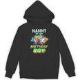 Nanny Of The Birthday Boy Baseball Football Colorful Unisex Hoodie