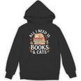 All I Need Is Books And Cats Reading Unisex Hoodie
