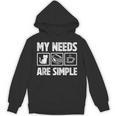 My Needs Are Simple Cat Reading Books Tea Unisex Hoodie My Needs Are Simple Cat Reading Books Tea Unisex Hoodie