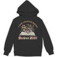 A New Chapter Begins Retirement Floral Book Retired 2026 Unisex Hoodie