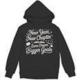 New Year New Chapter Same Dream Bigger Goals 2026 Book Lover Unisex Hoodie